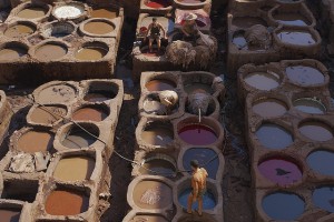 Distrito de Fez Tanners, Marruecos